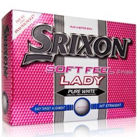 Srixon Soft Feel lady (pink) WITH FULL COLOUR PERSONALIZED LOGO R447  ex vat per dozen. Set up fee applies.