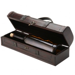 Single Wooden Wine Carry Case