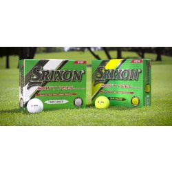 Srixon Soft Feel (white or yellow)with full colour personalized logo. R477 ex vat per dozen. Set up fee applies.