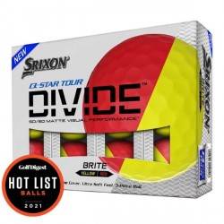 Srixon Q-STAR TOUR DIVIDE GOLF BALLS with full colour personalized logo. R634 ex vat per dozen. Set up fee applies.